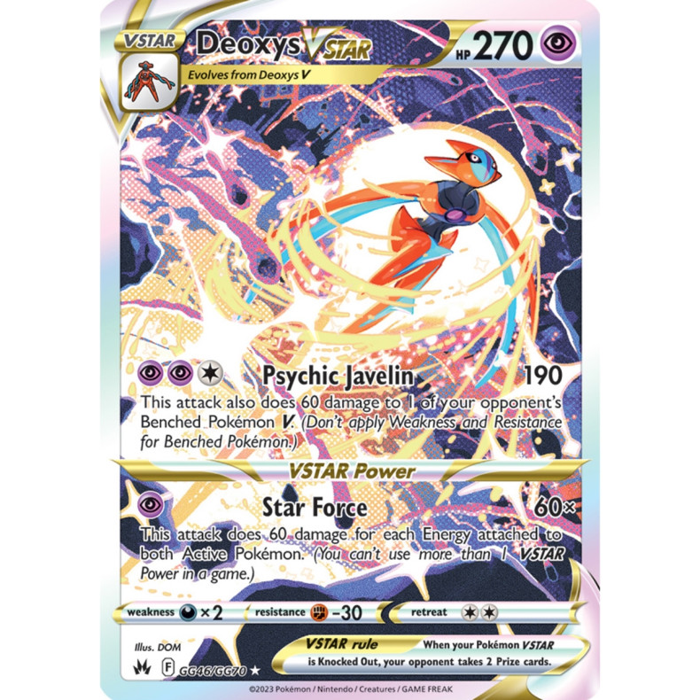Deoxys VSTAR GG46/GG70 - Crown Zenith Galarian Gallery Enkeltkort