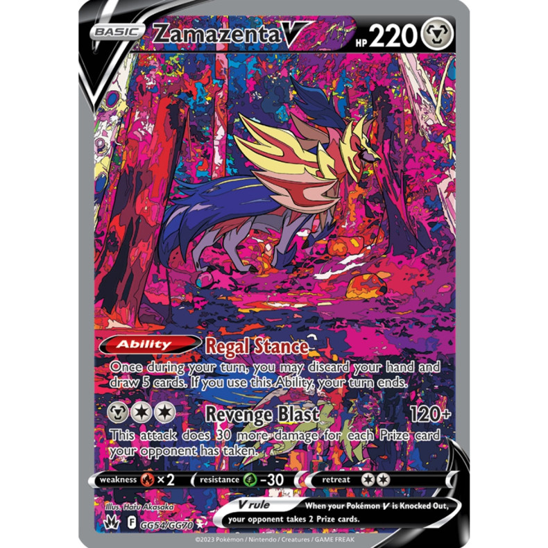 Zamazenta V GG54/GG70 - Crown Zenith Galarian Gallery Enkeltkort
