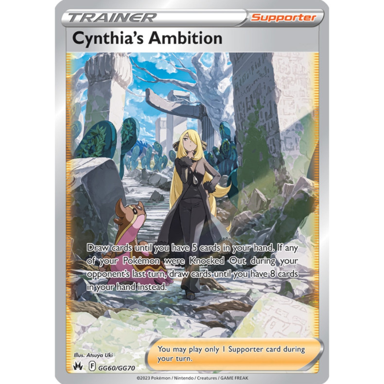 Cynthia's Ambition GG60/GG70 - Crown Zenith Galarian Gallery Enkeltkort