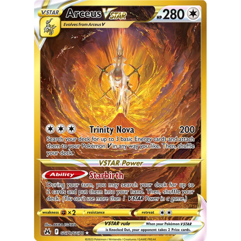 Arceus VSTAR GG70/GG70 - Crown Zenith Galarian Gallery Enkeltkort