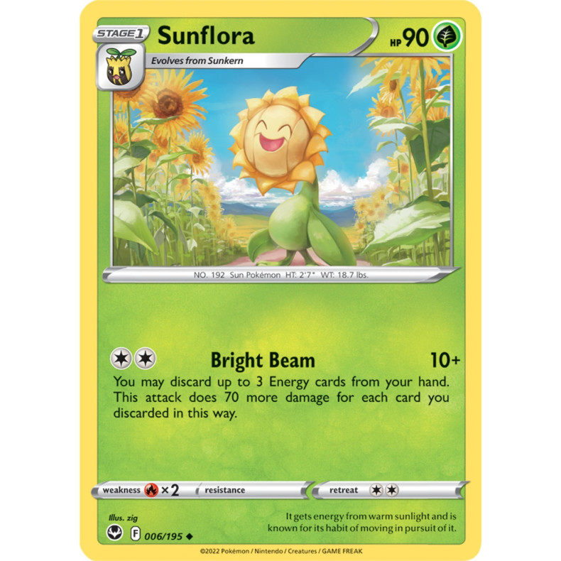Sunflora 006/195 - Silver Tempest Enkeltkort