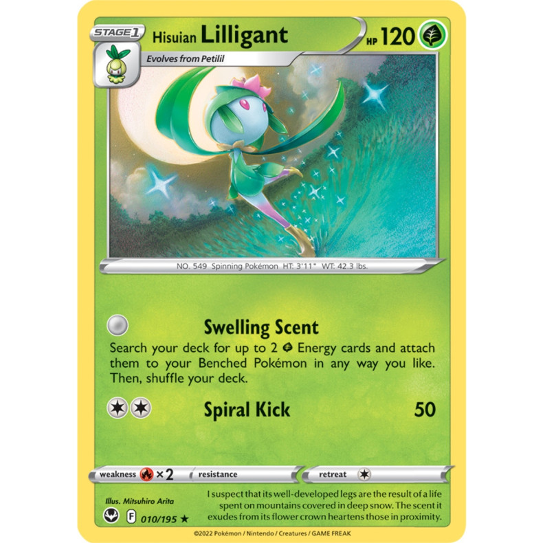 Hisuian Lilligant 010/195 - Silver Tempest Enkeltkort