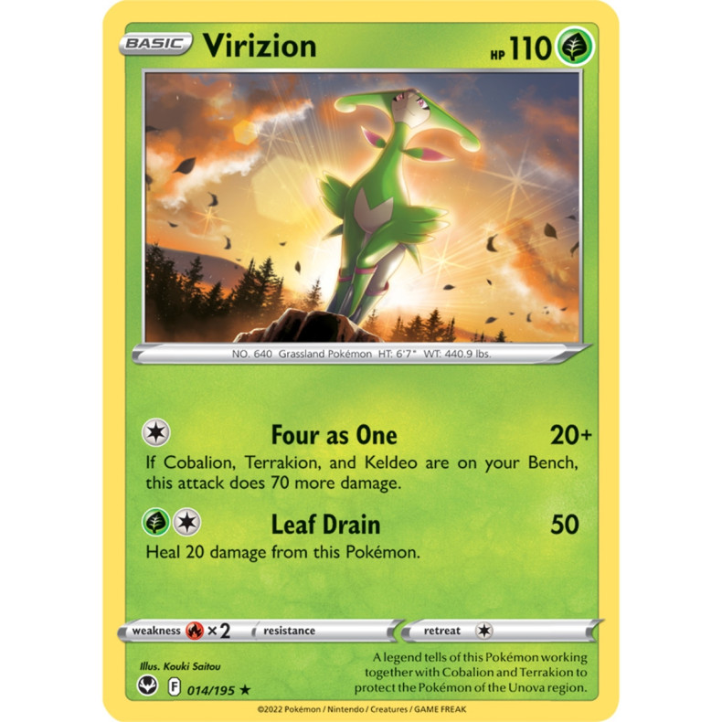 Virizion 014/195 - Silver Tempest Enkeltkort