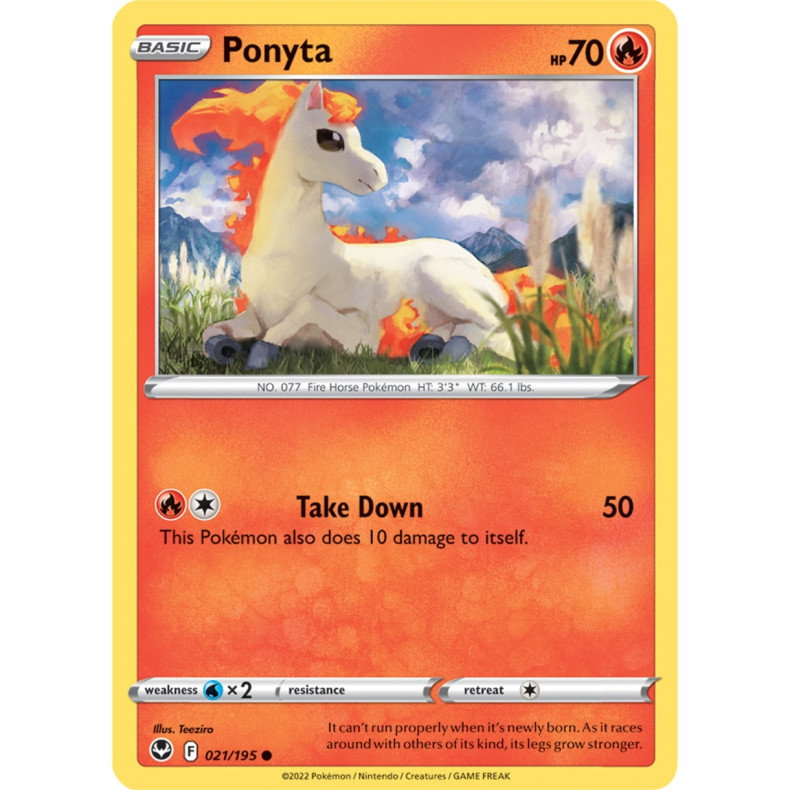 Ponyta 021/195 - Silver Tempest Enkeltkort