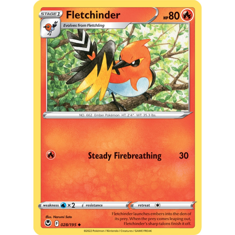 Fletchinder 028/195 - Silver Tempest Enkeltkort