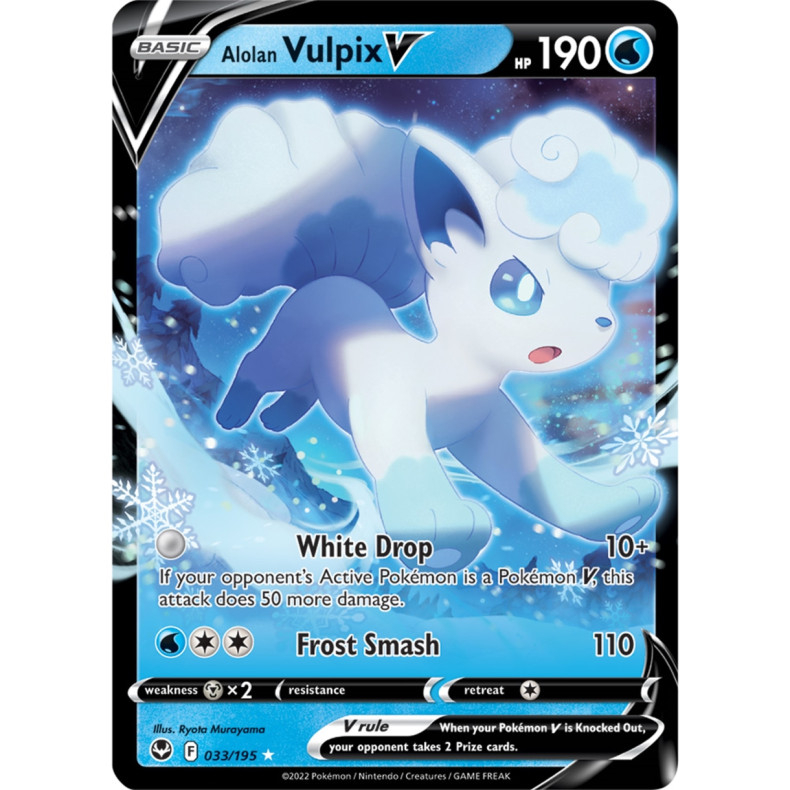 Alolan Vulpix V 033/195 - Silver Tempest Enkeltkort