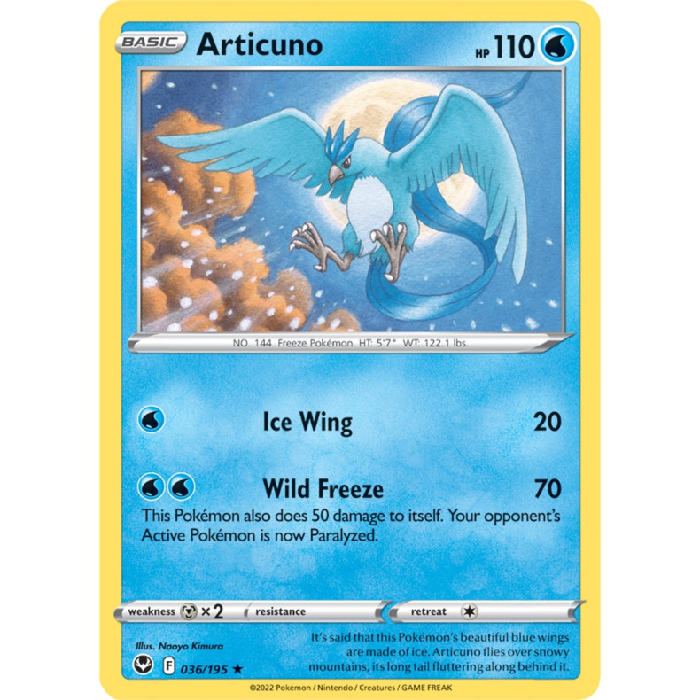 Articuno 036/195 - Silver Tempest Enkeltkort