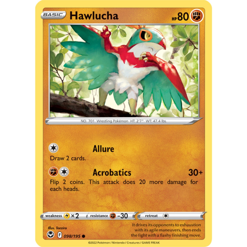 Hawlucha 098/195 - Silver Tempest Enkeltkort