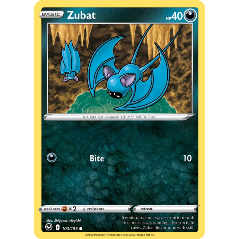 Zubat 103/195 - Silver Tempest Enkeltkort