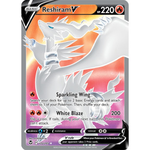Reshiram V 172/195 - Silver Tempest Enkeltkort
