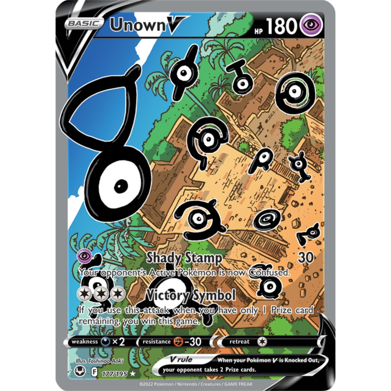 Unown V 177/195 - Silver Tempest Enkeltkort