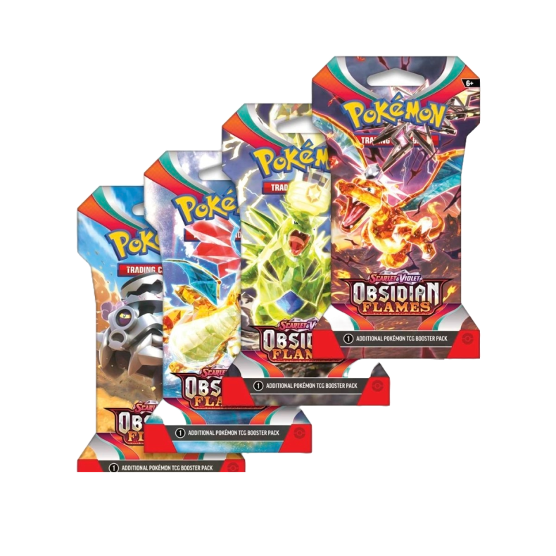 Pokemon Scarlet &amp; Violet: Obsidian Flames Sleeved Boosters