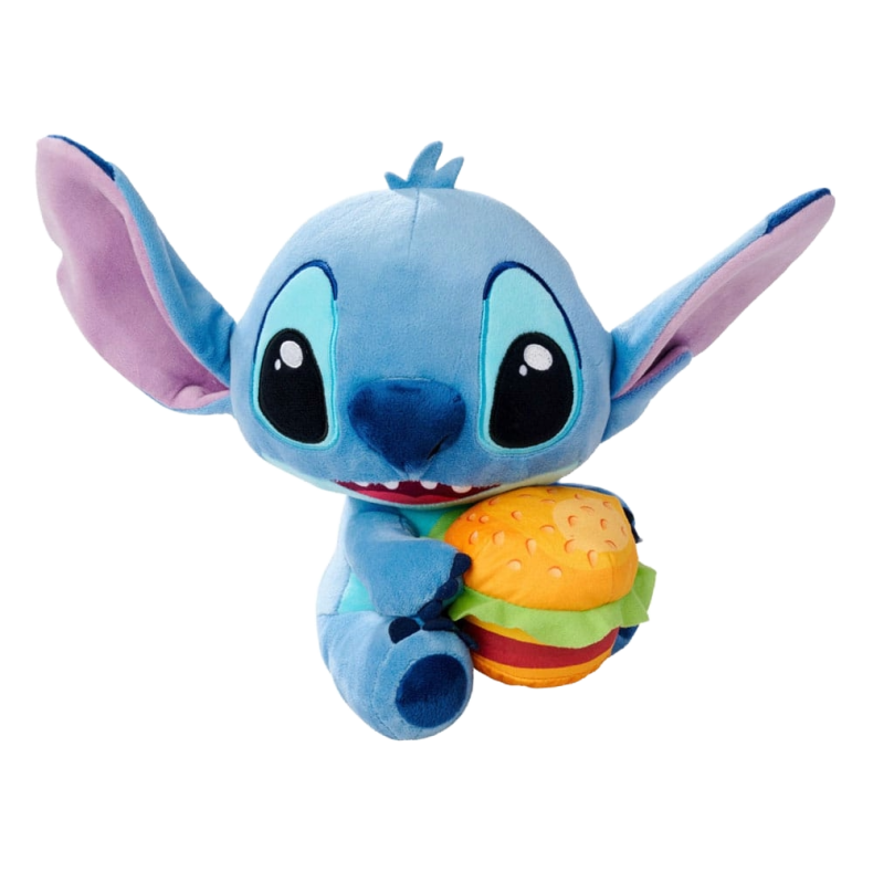 Lilo &amp; Stitch Plush Figure Stitch with Burger 25 cm