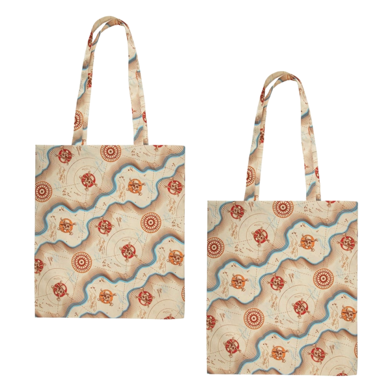 One Piece Tote Bag Map