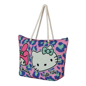 Sanrio Soleil Beach Bag Hello Kitty Safari Pink