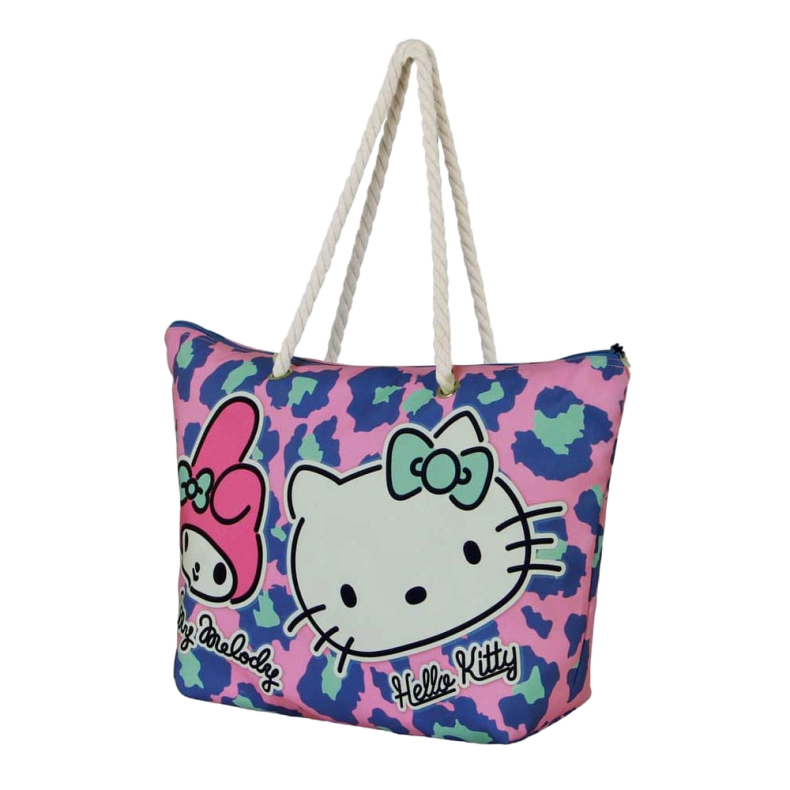 Sanrio Soleil Beach Bag Hello Kitty Safari Pink