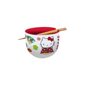 Sanrio Ramen Bowl with Chopsticks Hello Kitty Japan