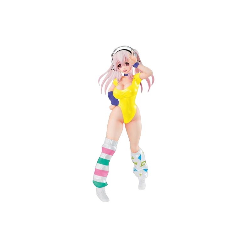Super Sonico PVC Statue Super Sonico Concept Figure 80's/Another Color/Yellow Ver. 18 cm