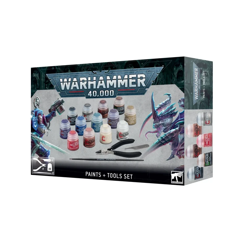 Warhammer 40k: Paints &amp; Tools Set