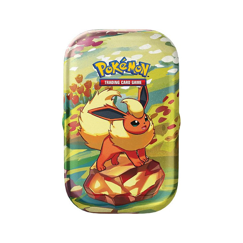 Pokemon Tin Kasse - Scarlet &amp; Violet: Prismatic Evolutions Mini Tin: Flareon