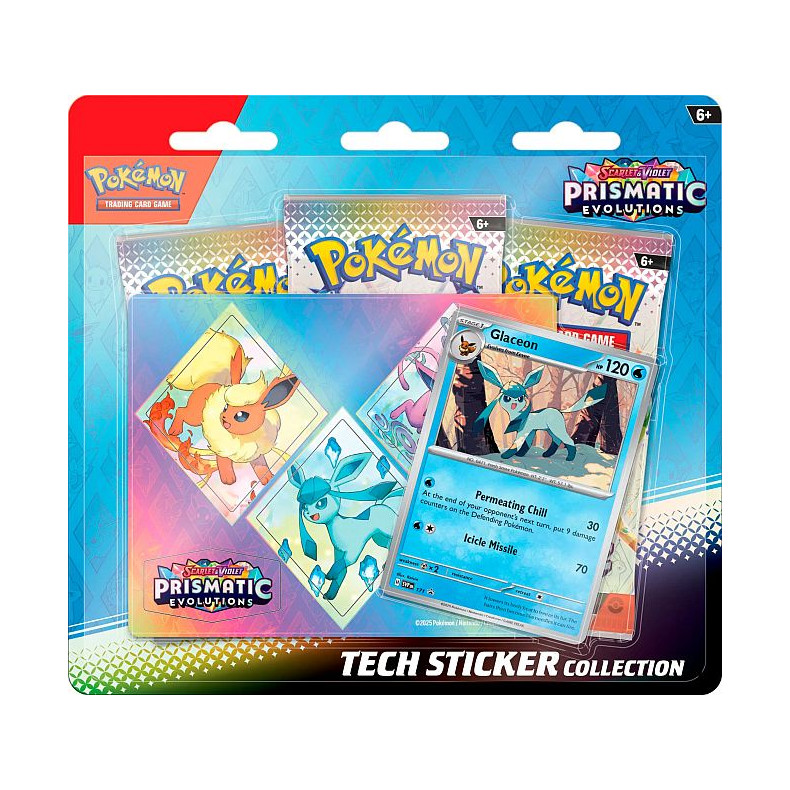 Pokemon Scarlet &amp; Violet: Prismatic Evolutions - Tech Sticker Collection Blister: Glaceon