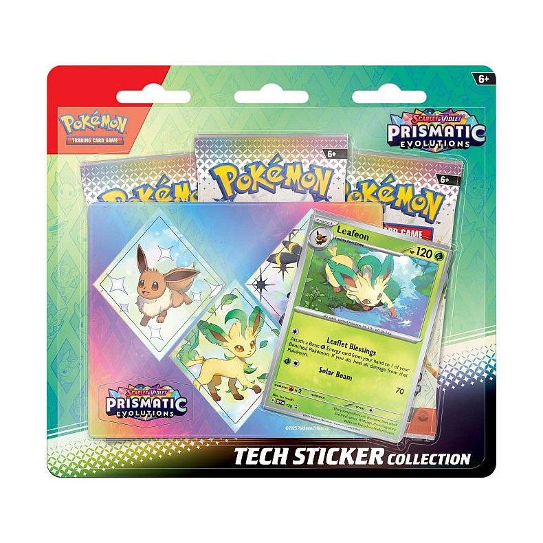 Pokemon Scarlet &amp; Violet: Prismatic Evolutions - Tech Sticker Collection Blister: Leafeon