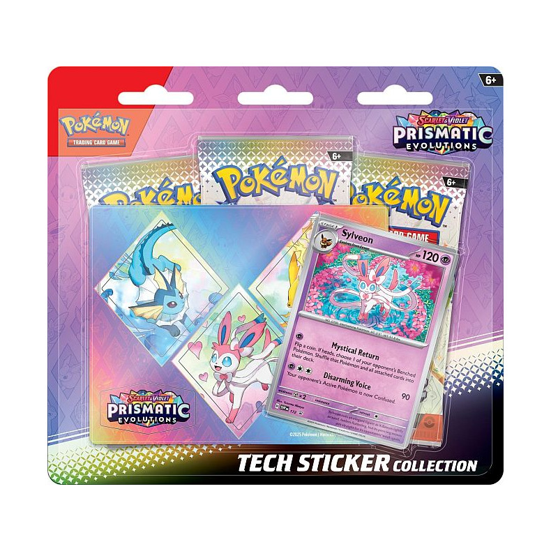 Pokemon Scarlet &amp; Violet: Prismatic Evolutions - Tech Sticker Collection Blister: Sylveon