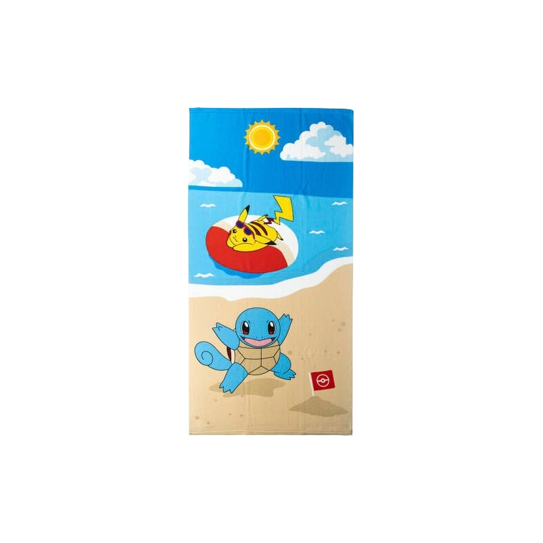 Pokemon Towel Pikachu, Schiggy 70 x 140 cm