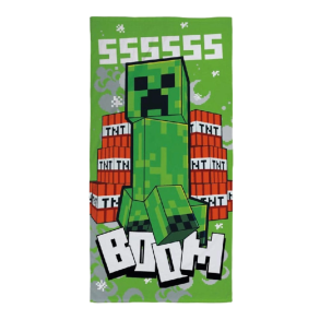 Minecraft Towel Creeper Boom 70 x 140 cm